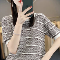Verona Baumwoll Kurzarm Pullover