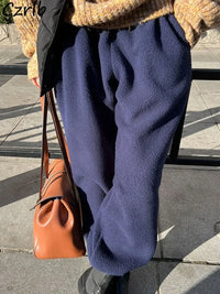Münster | Women's Oversized Fleece Pants | Light Gray