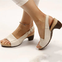 Velanora - Orthopädische Peep-Toe-Sandalen