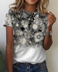 Camiseta Florido Glamour de Verano