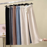 Frankfurt | Dames Oversized Gebreide Broek | Zwart