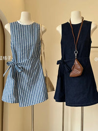 Mirellina Elegantes Denimkleid