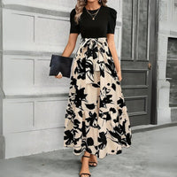 Judi | Elegantes Maxikleid mit botanischem Print