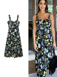 Riviera Leeter Sommer Ärmelloses Midikleid