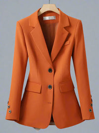 Elvira | Blazer court à manches longues | Orange