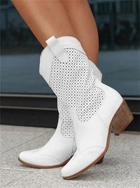 Sienna | Botas vaqueras chic y transpirables para mujer con cremallera