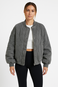 Silvia | Oversized bomber jacket with zipper