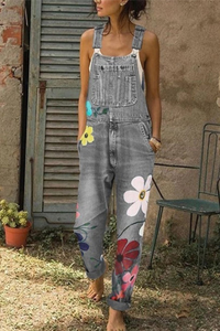 Emma | Artistic and Comfortable Denim Jumpsuit