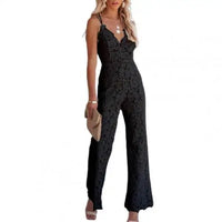 Luna Damen Spitzen-Jumpsuit für elegante Abende