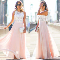 Isabella | Elegante vestido maxi con encaje y chiffon