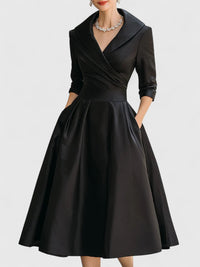 Melina | Elegant and Versatile Midi Dress with Pockets