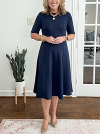 Martina | Elegantes und fließendes Midikleid für Damen
