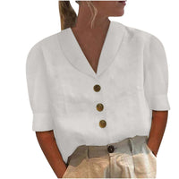 Stephanie| Blusa con cuello tradicional y cierre de botones