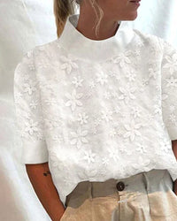 Stephanie | Comfortable classic cotton blouse