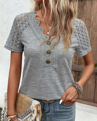 Stephanie | Lightweight chic lace T-shirt