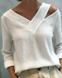 Thessa | Modern and stylish asymmetrical blouse