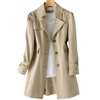 StormBreeze | Damen Windbreaker Trenchcoat | Leicht, Wasserabweisend