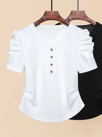 SoleilChic Schwarze Sommer T-Shirts
