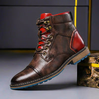 Julian | Unique two-tone leather boots with a modern look