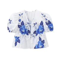 T-shirt Estiva con Scollo a V da Indossare