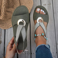 Simone | Comfortable and flat women's sandals with ergonomic footbed