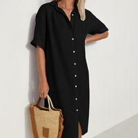 Nurcan | Zeitloses Midi-Hemdkleid