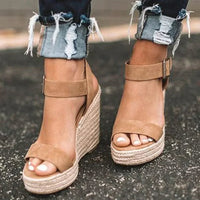 Mila | Modieuze espadrille sleehakken met trendy zomers design