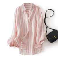 Beautiful Summer Striped Women's Blouse
