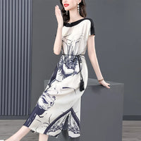 Seiden-Midikleid mit Blumenmuster von BelleFleur
