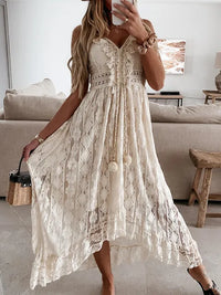 Vestido Largo de Encaje Estilo Boho para Mujer Zephyr de Verano