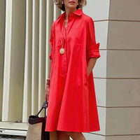 Vestido camisa de algodón NovaChique para mujeres con estilo