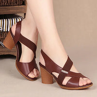 Sandalias de moda para mujer con punta abierta
