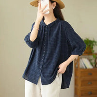 Camicia Casual Estiva in Cotone per Donna