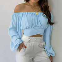 Süßes Off-Shoulder Crop-Top