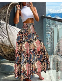 La Bella Vita Weiblicher Boho Blumenmuster Rock