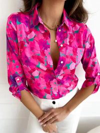 LunaChic Refined Floral Blouse