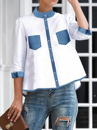Blusas Patchwork Yezzi de Largo Asimétrico