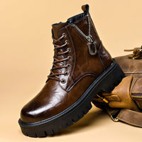 Henry | Robuste Premium-Leder-Winterstiefel mit Vintage-Optik