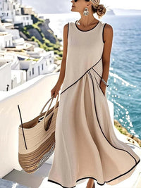 Karin | Stijlvolle en elegante mouwloze jurk