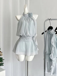 Zonnige Dageraad Franse Vintage Mini Jurk