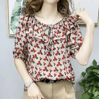 Sommerbluse mit Schleifendetail für Damen