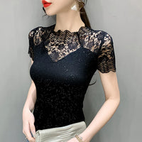 Sunshine Chic Glow & Glam Mesh T-shirt