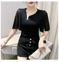 Elegant Summer Cotton T-Shirt for Women