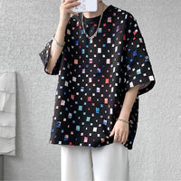 Oversized Plaid T-Shirt for Men