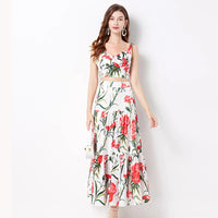 LunaChic Sommerliches Blumenmuster Zweiteiliges Set