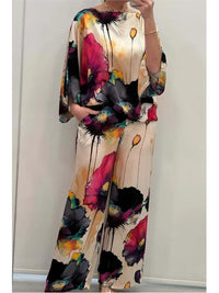 SommerGlanz Satin Zweiteiliges Set