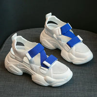 Sommerliche Damenschuhe Plateau-Sneaker