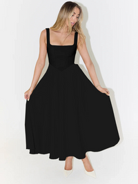 Jihane| Robe midi élégante et fluide