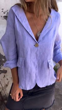 Mila | Minimalist linen blazer with a stylish fit
