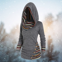 Camille | Warmer Fleece-Hoodie mit Boho-Muster und weicher Passform